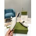 Gucci Womens Princetown Slippers in White Leaher with Horsebit