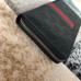 Gucci Zip Around Wallet in Black Signature Leather with Web