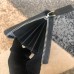 Gucci Zip Around Wallet in Black Signature Leather with Web