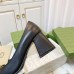 Gucci Mid-heel Pumps 75mm in Black Leather with Horsebit
