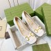 Gucci Mid-heel Pumps 75mm in White Leather with Horsebit