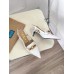 Gucci Slingback Pumps in White Leather with Bamboo Horsebit