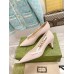 Gucci Pumps in Nude Leather with GUCCI Metal