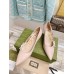 Gucci Pumps in Nude Leather with GUCCI Metal