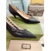 Gucci Pumps in Black Leather with GUCCI Metal