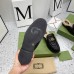 Gucci Womens GG Marmont Slippers with Shearling Lining
