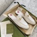 Gucci Womens Princetown Slippers in White GG Matelasse Leather