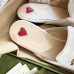 Gucci Womens Princetown Slippers in White GG Matelasse Leather