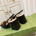 Gucci Slingback Pumps 75mm in Black Leather with Horsebit