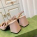 Gucci Slingback Pumps 75mm in Nude Leather with Horsebit
