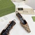 Gucci Slingback Pumps in GG Canvas with Crystals