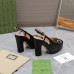 Gucci Slingback Platform Pumps 120mm in Black Leather