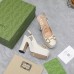 Gucci Slingback Platform Pumps 120mm in White Leather