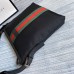 Gucci Messenger Bag in Black Canvas with Web