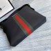 Gucci Messenger Bag in Black Canvas with Web