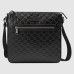Gucci Messenger Bag in Black Signature Leather