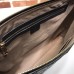 Gucci Soft Messenger Bag in Black Signature Leather