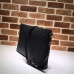 Gucci Soft Messenger Bag in Black Signature Leather