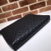 Gucci Soft Messenger Bag in Black Signature Leather