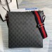 Gucci Night Courrier Messenger Bag in Black GG Supreme Canvas