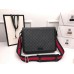 Gucci Flap Messenger Bag in Black GG Supreme Canvas