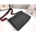 Gucci Flap Messenger Bag in Black GG Supreme Canvas