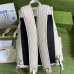 Gucci Backpack In White GG Embossed Perforated Leather