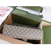 Gucci Messenger Bag in Beige GG Supreme Canvas with Web