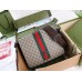 Gucci Messenger Bag in Beige GG Supreme Canvas with Web