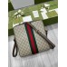 Gucci Ophidia Medium Messenger Bag in Beige GG Supreme Canvas