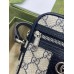 Gucci Ophidia Mini Messenger Bag in Blue GG Supreme Canvas