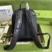 Gucci Mens Medium Backpack In Black GG Embossed Leather
