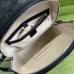 Gucci Mens Medium Backpack In Black GG Embossed Leather