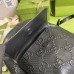 Gucci Mens Medium Backpack In Black GG Embossed Leather