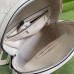 Gucci Mens Medium Backpack In White GG Embossed Leather