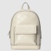 Gucci Mens Medium Backpack In White GG Embossed Leather