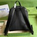 Gucci Backpack in Black GG Canvas with Interlocking G