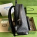 Gucci Backpack in Black GG Canvas with Interlocking G