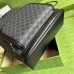 Gucci Backpack in Black GG Canvas with Interlocking G