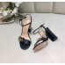 Gucci Marmont Sandals 105mm in Black Leather