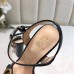 Gucci Marmont Sandals 105mm in Black Leather