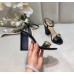 Gucci Marmont Sandals 105mm in Black Leather