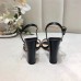 Gucci Marmont Sandals 105mm in Black Leather