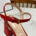 Gucci Marmont Sandals 75mm in Red Leather