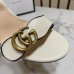 Gucci Marmont Sandals 75mm in White Leather