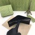 Gucci Bi-fold Wallet in Black Leather with Stripe