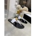 Gucci Thong Sandals in White Leather with Double G