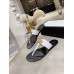 Gucci Thong Sandals in White Leather with Double G
