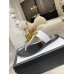 Gucci Thong Sandals in White Leather with Double G