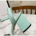 Gucci Marmont Sandals 75mm in Pastel Green Leather